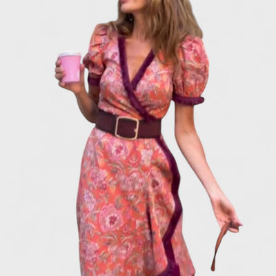 Klára - Elegantní Růžové Maxi Šaty