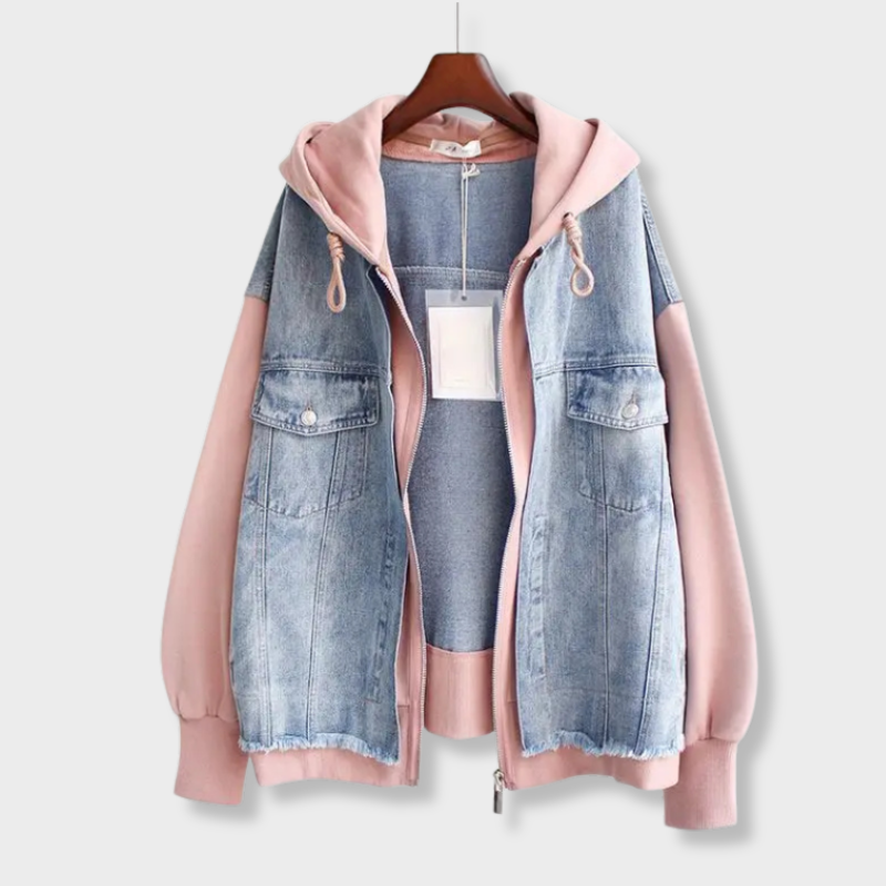 Manon™-Mikina s džínovými detaily