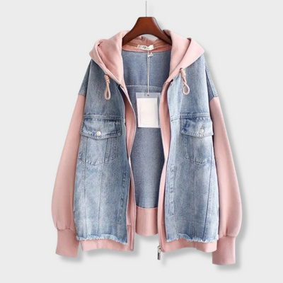 Manon™-Mikina s džínovými detaily