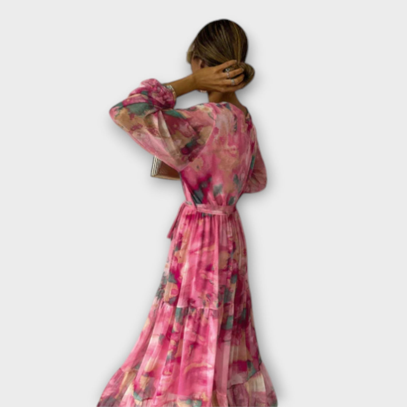 Evelyn - Aquarelle Dream Maxi Šaty