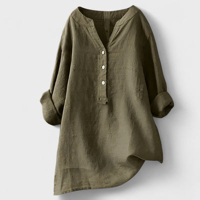 Freja - Pohodlná Košile s Knoflíky