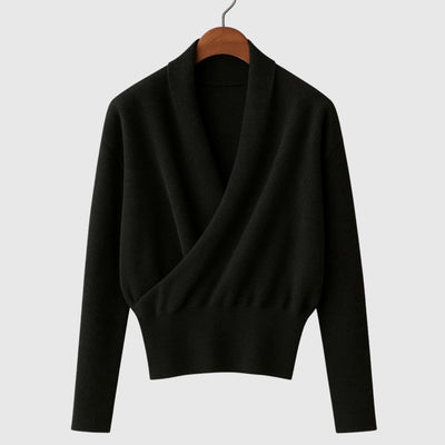 Elena – Zavinovací pletený svetr Premium