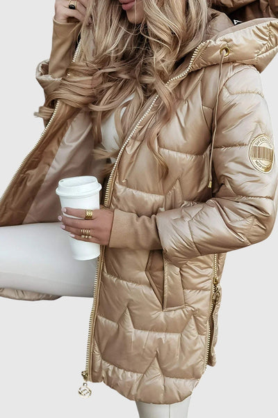 Nolwen – Elegantní dámský kabát s kapucí