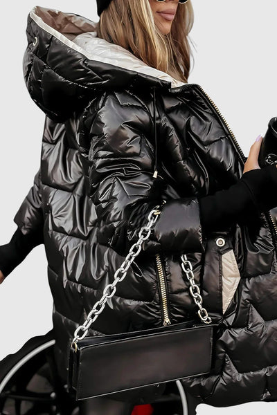 Nolwen – Elegantní dámský kabát s kapucí